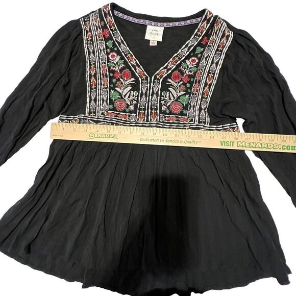 KNOX Rose Bohemian Embroidered Peasant Blouse small - Picture 14 of 14
